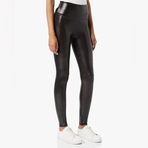 SPANX Women's Faux Leather Croc Leggings